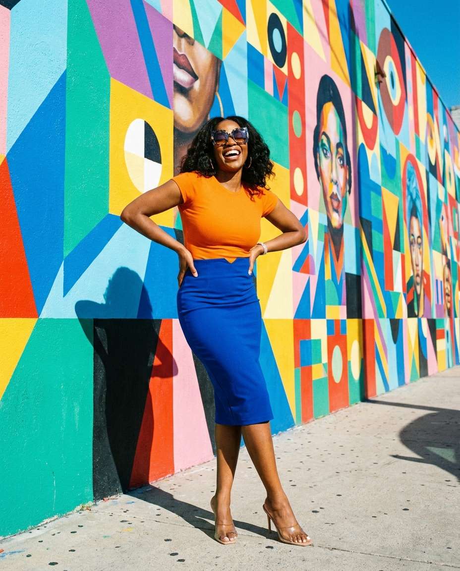 bold color blocking photo
