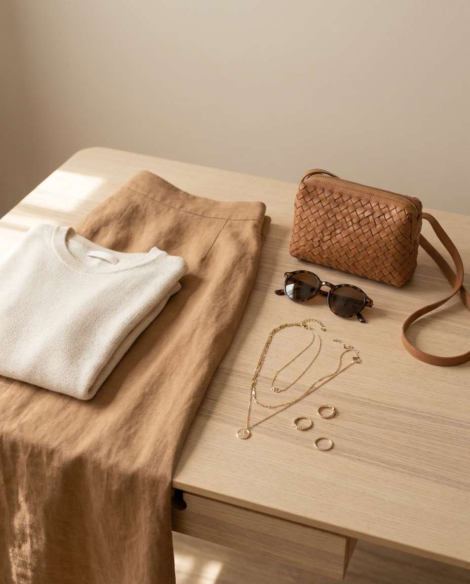 accessories flat lay photo