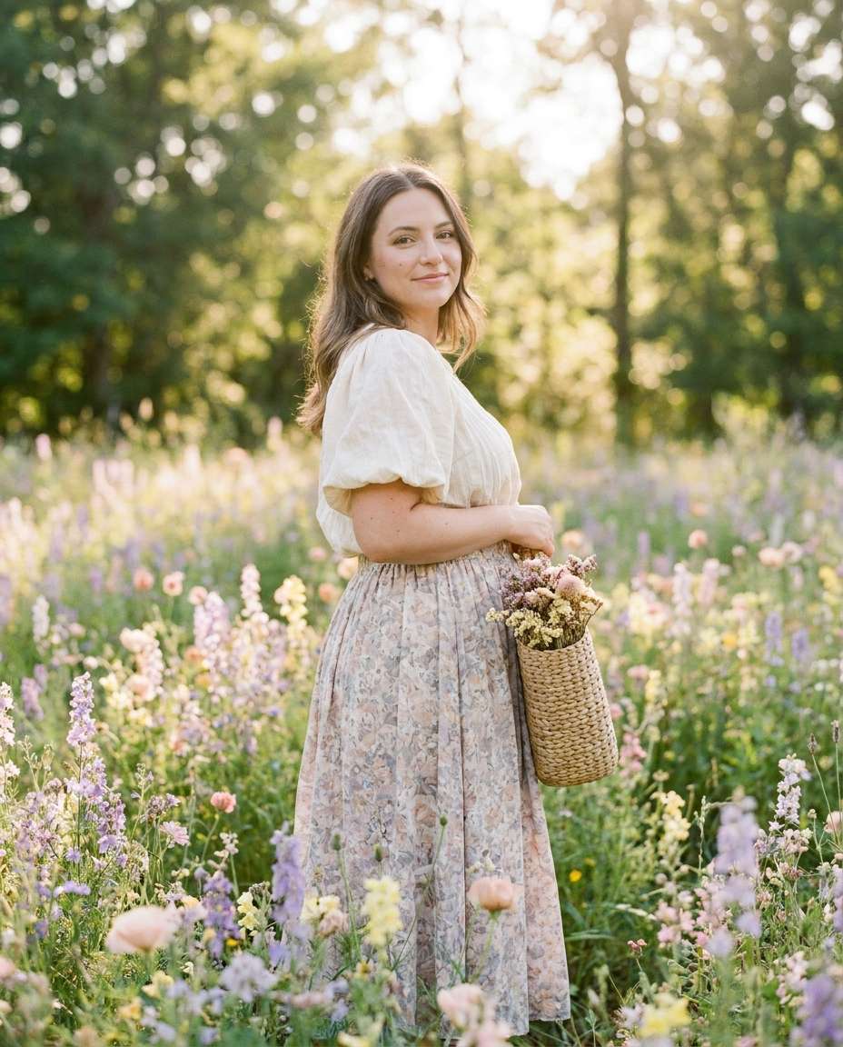 cottagecore meadow photo