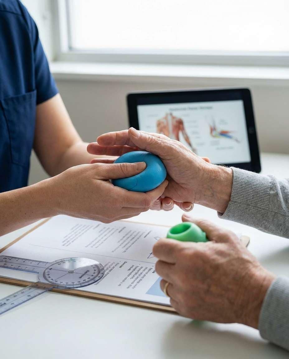 hand therapy focus photo