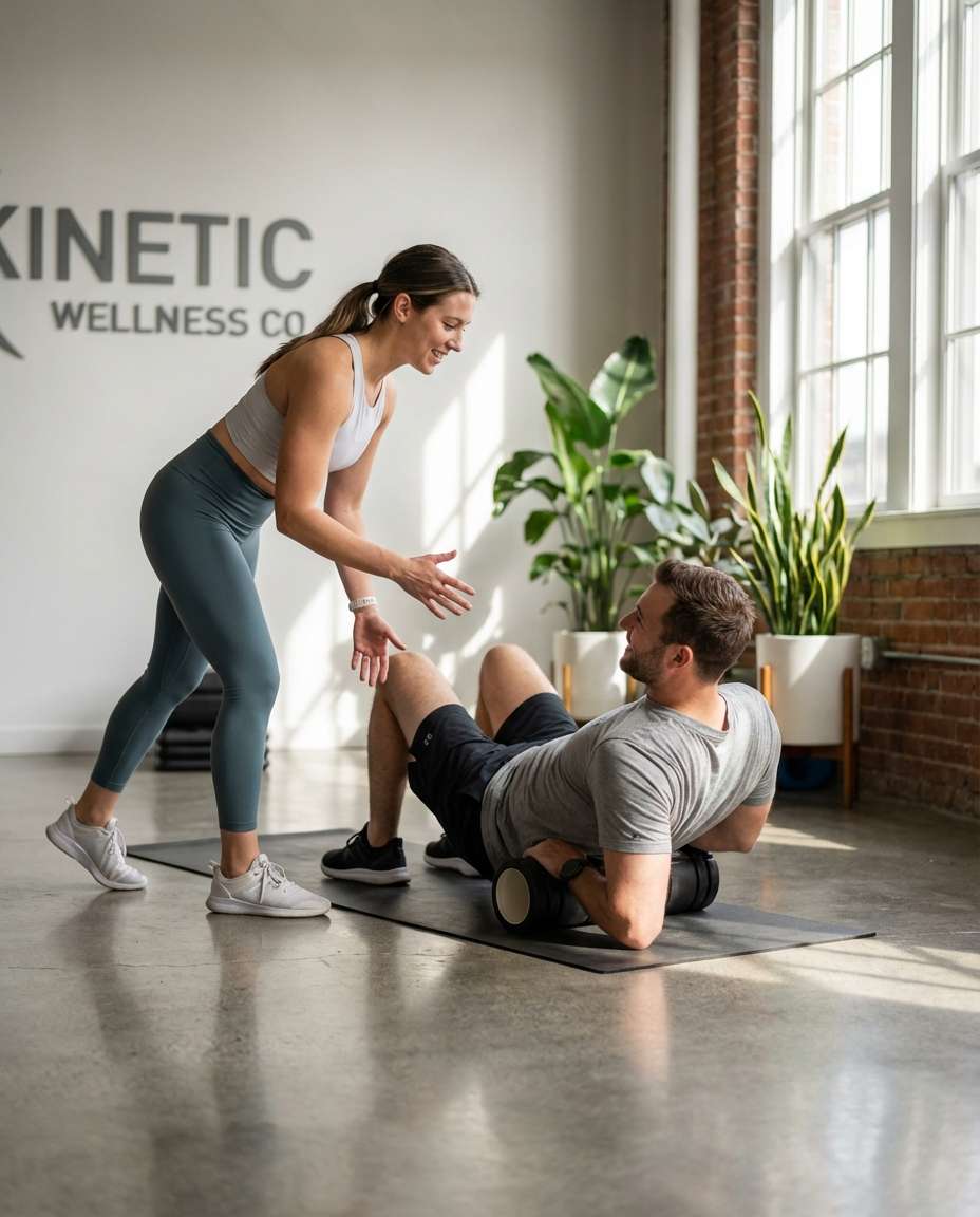 foam roller coaching photo