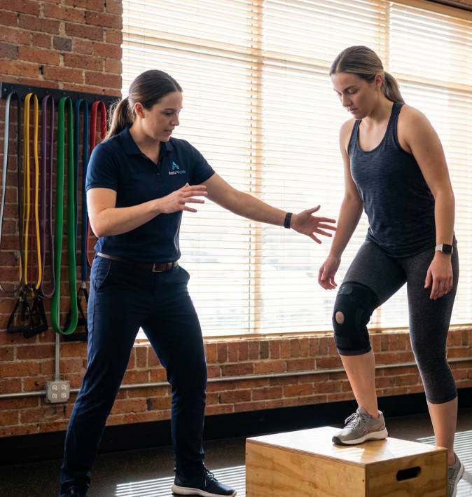 knee rehab session photo