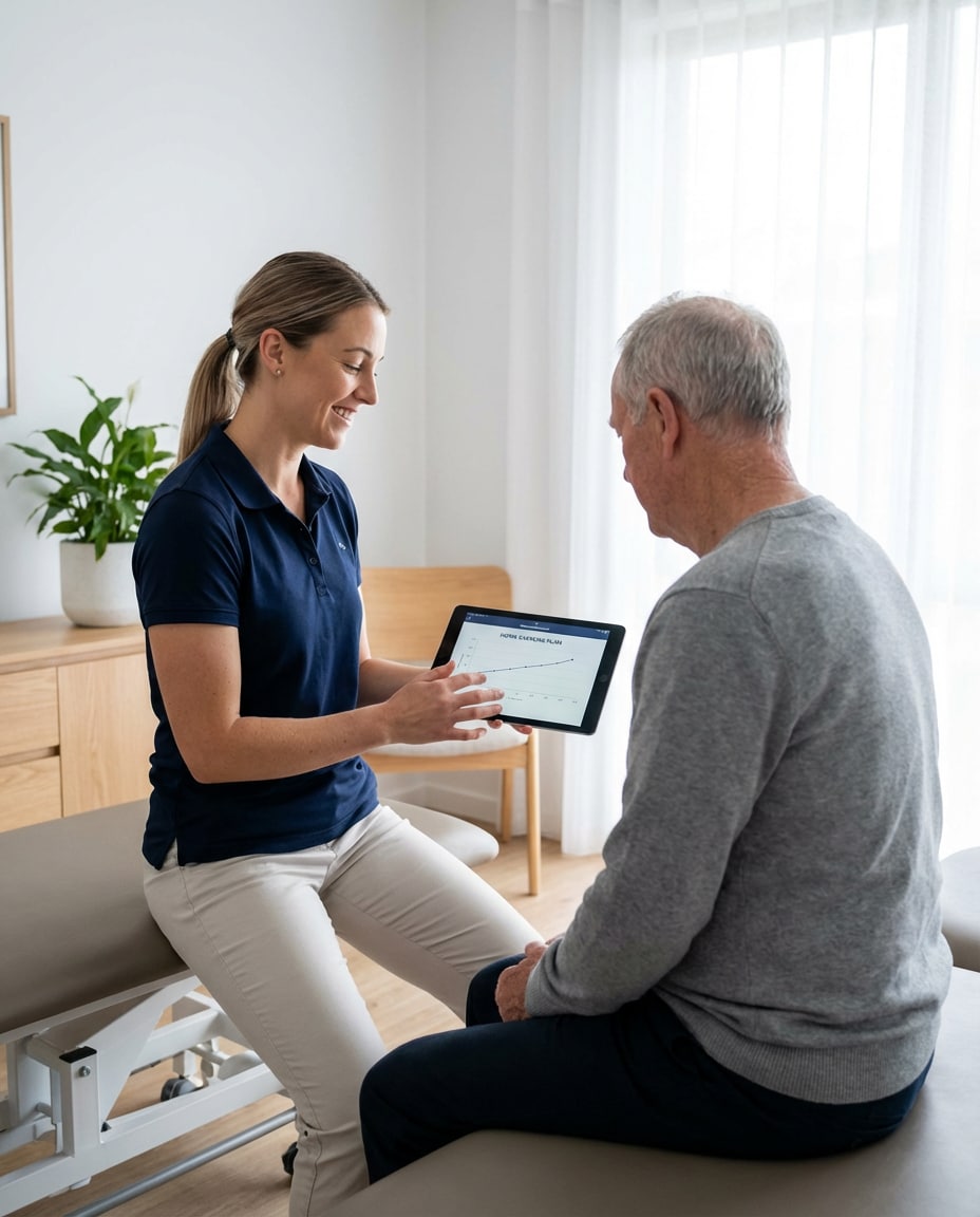 exercise plan tablet photo