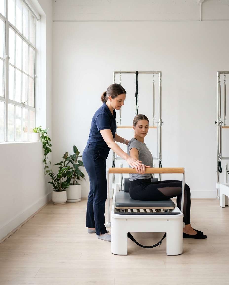 pilates reformer coaching photo