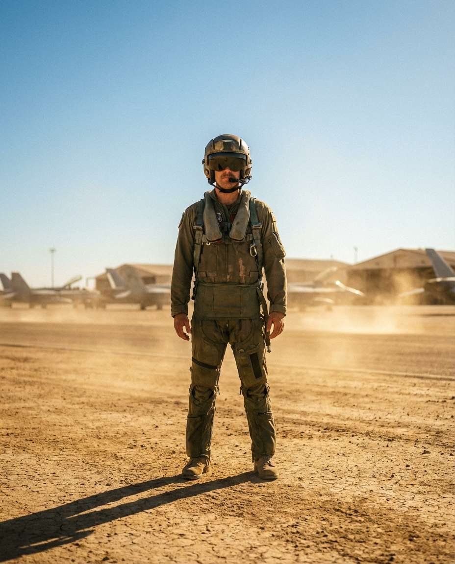 desert airbase portrait photo