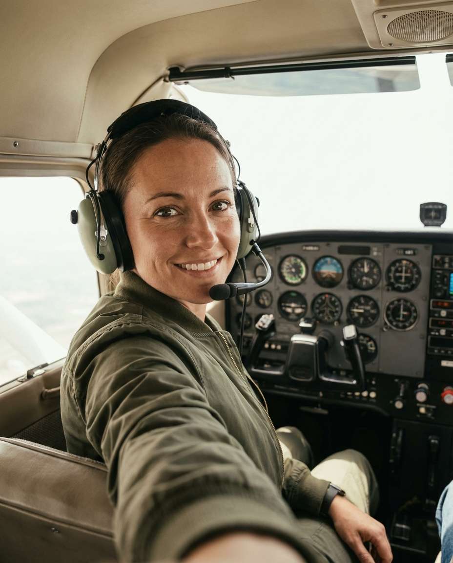 cockpit selfie realism photo