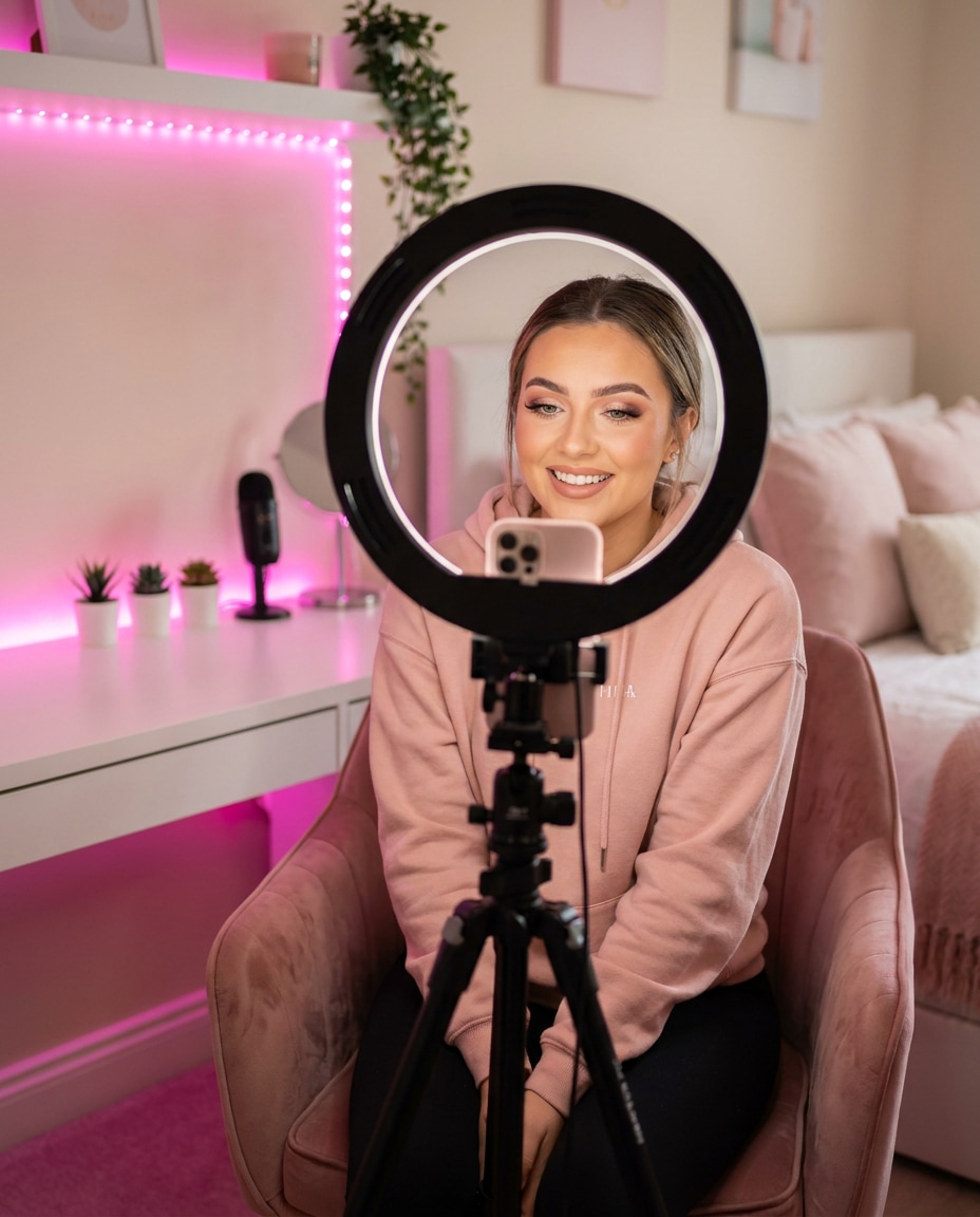 bedroom content creator photo