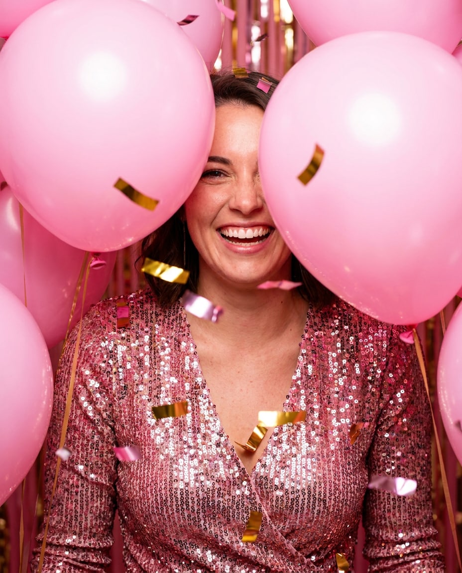 balloons party portrait photo