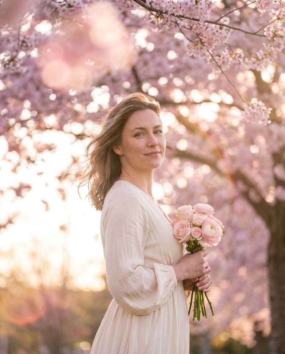 cherry blossom bokeh photo