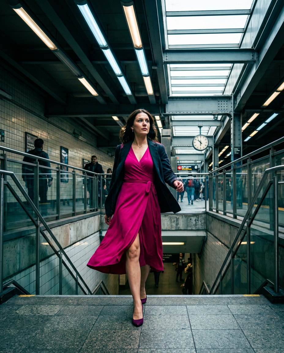 city metro stairs photo