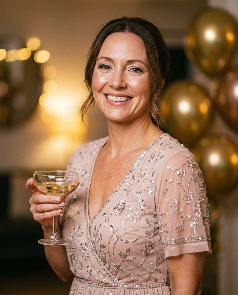 engagement party glow photo