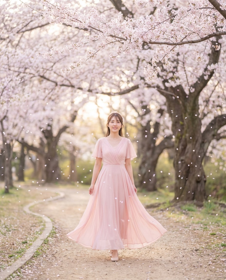 cherry blossom walk photo