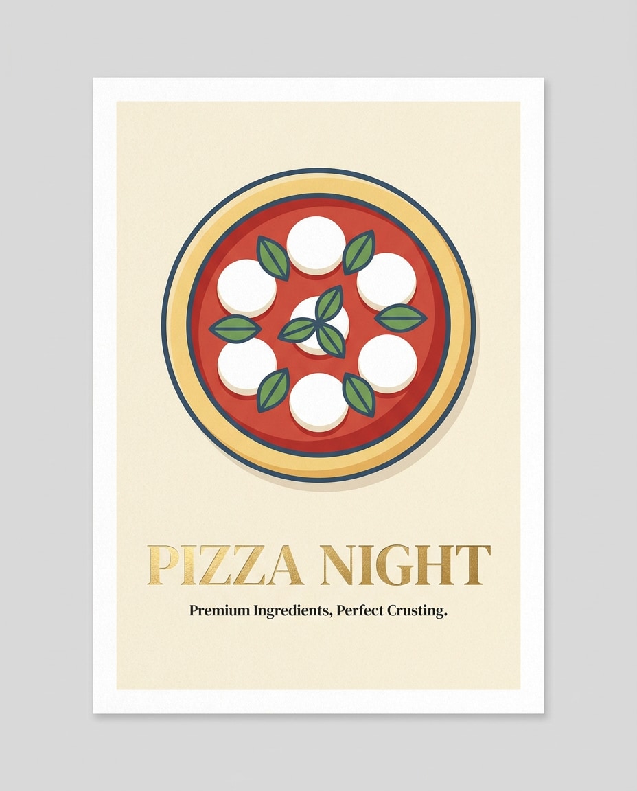 minimal margherita type photo
