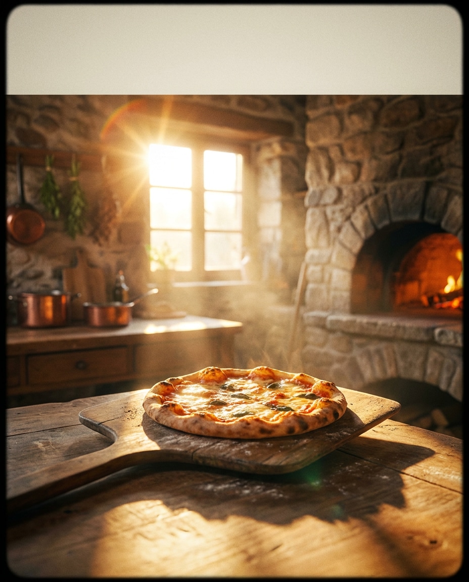 golden hour oven scene photo