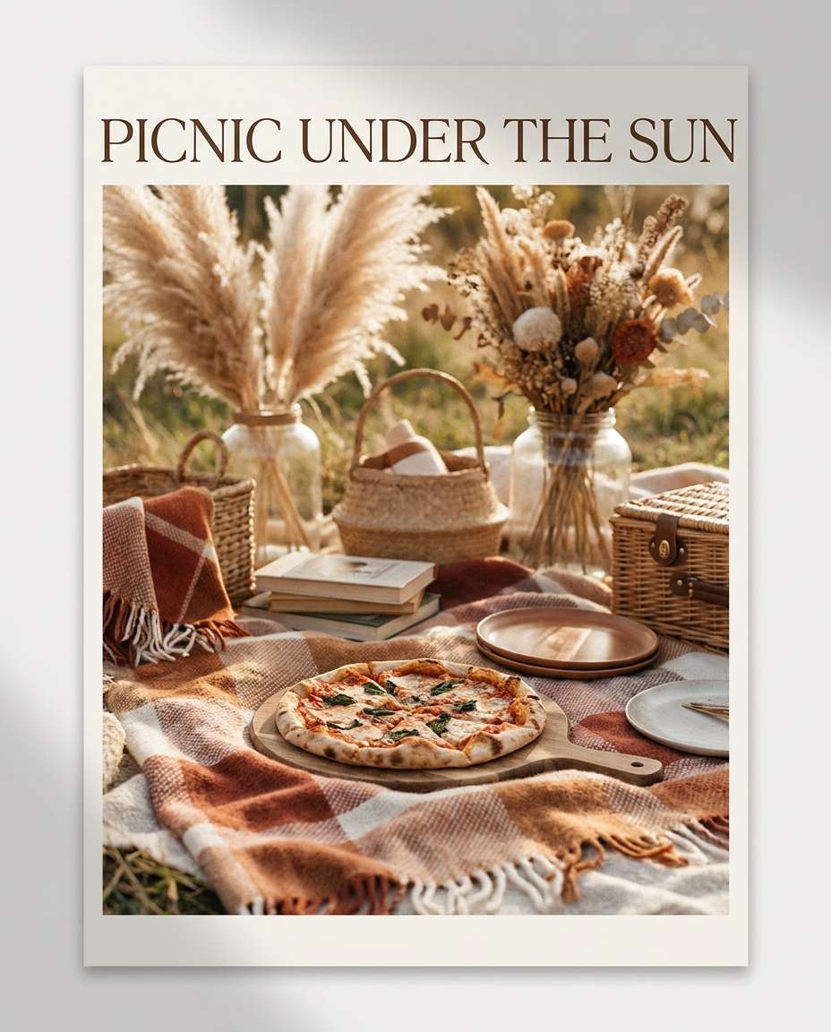 boho pampas picnic photo