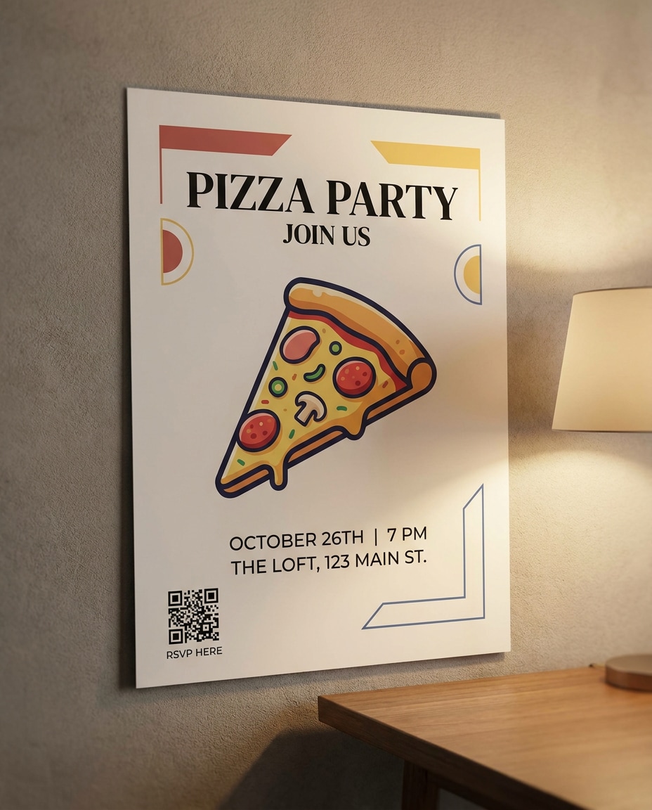 qr party invite photo