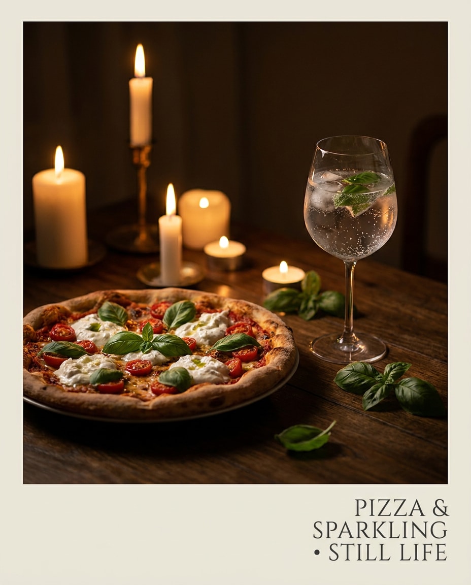 candlelit still life photo