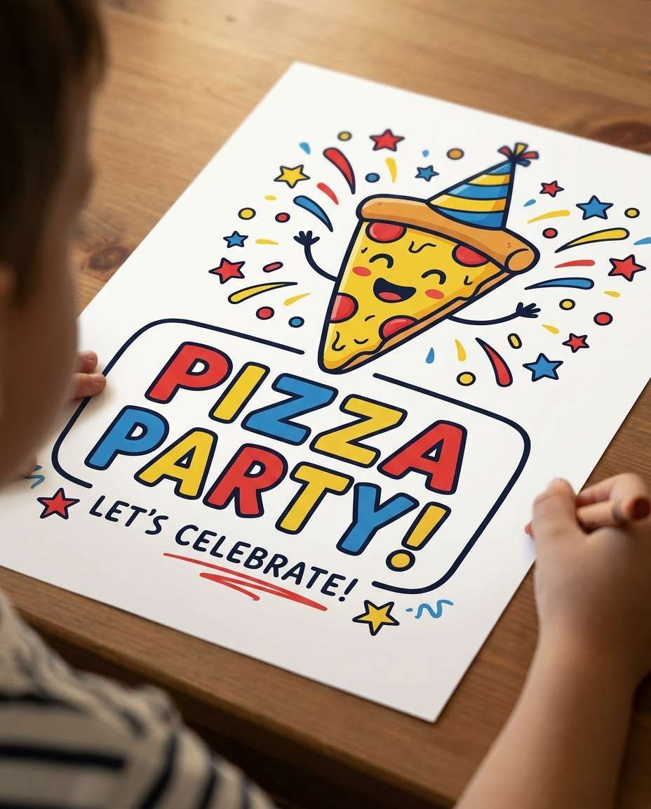 playful confetti party photo
