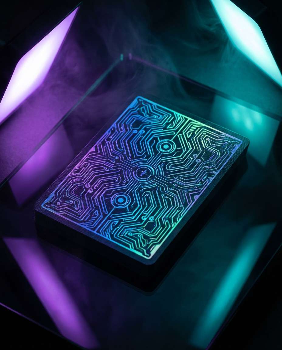 neon cyber back photo