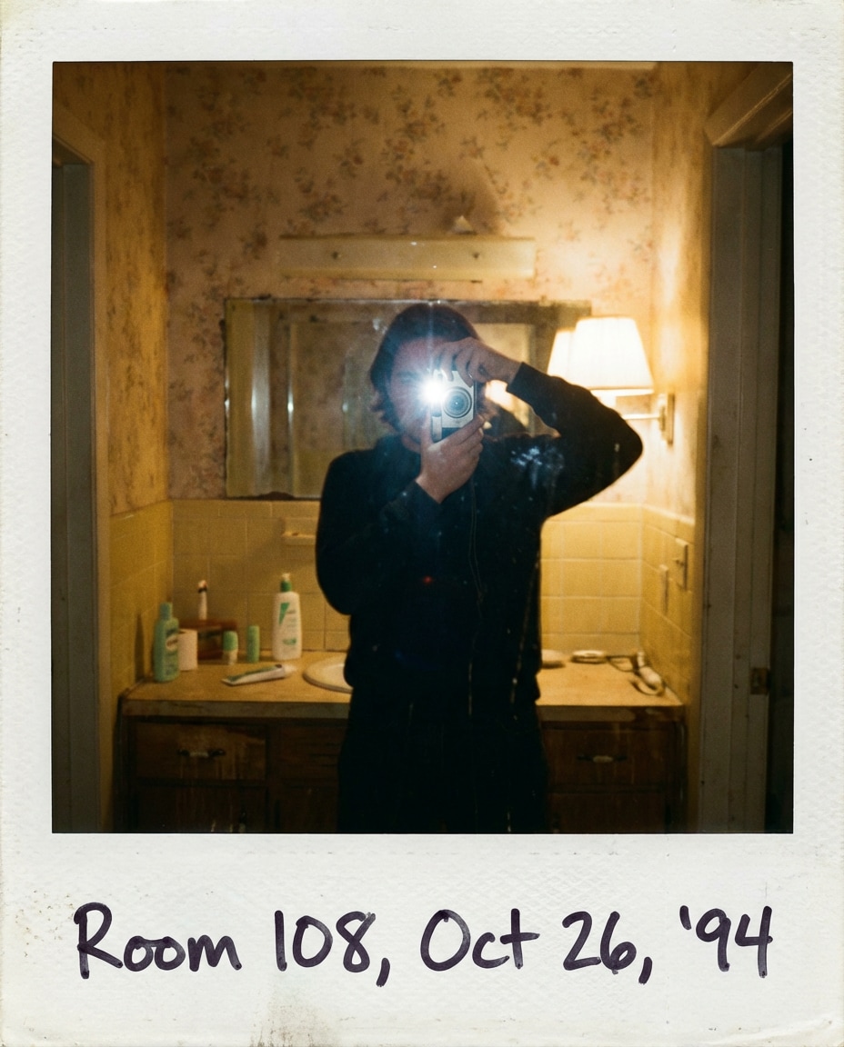 vintage motel mirror photo