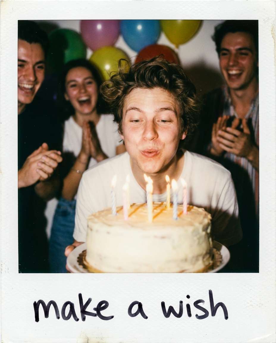 birthday cake blowout photo