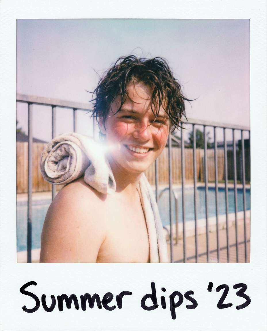 afterswim sunburn glow photo