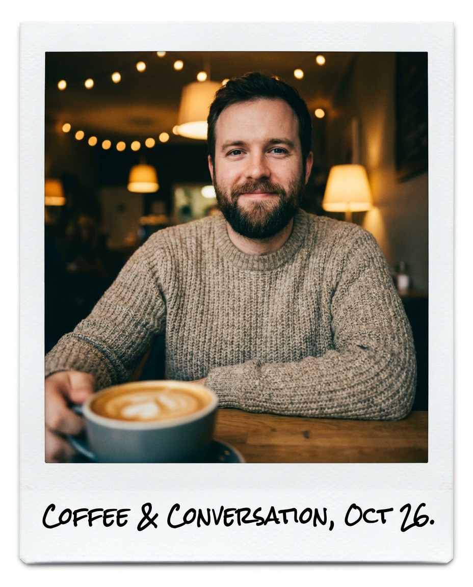 cafe table moment photo