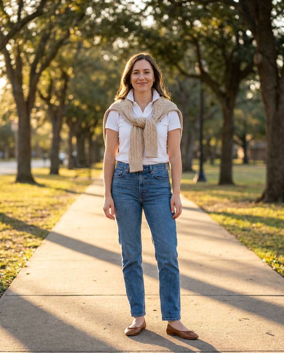 sweater over shoulders photo