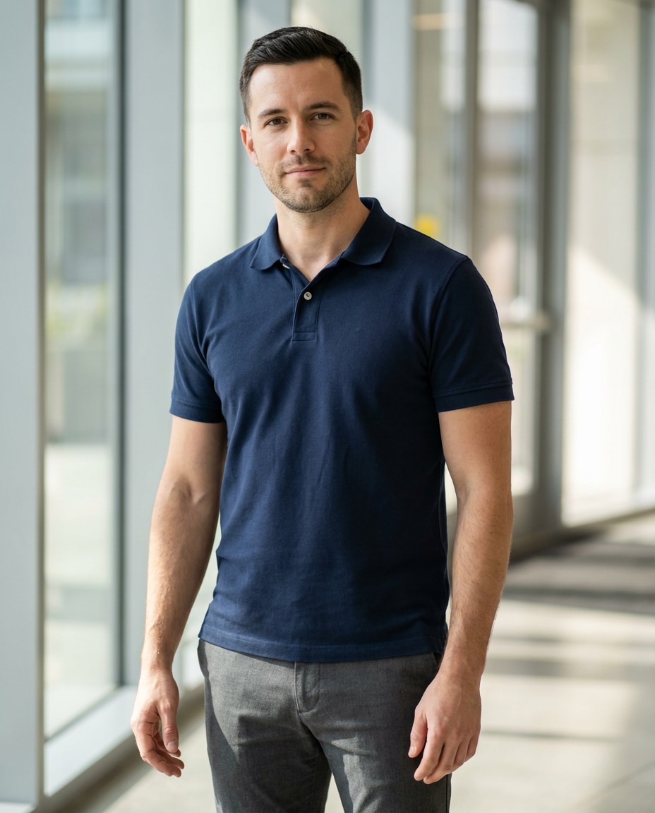 classic navy office fit photo