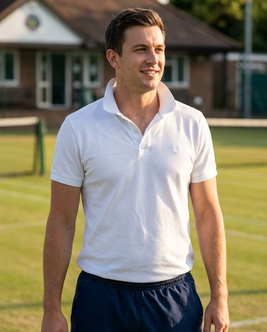 tennis club clean white photo