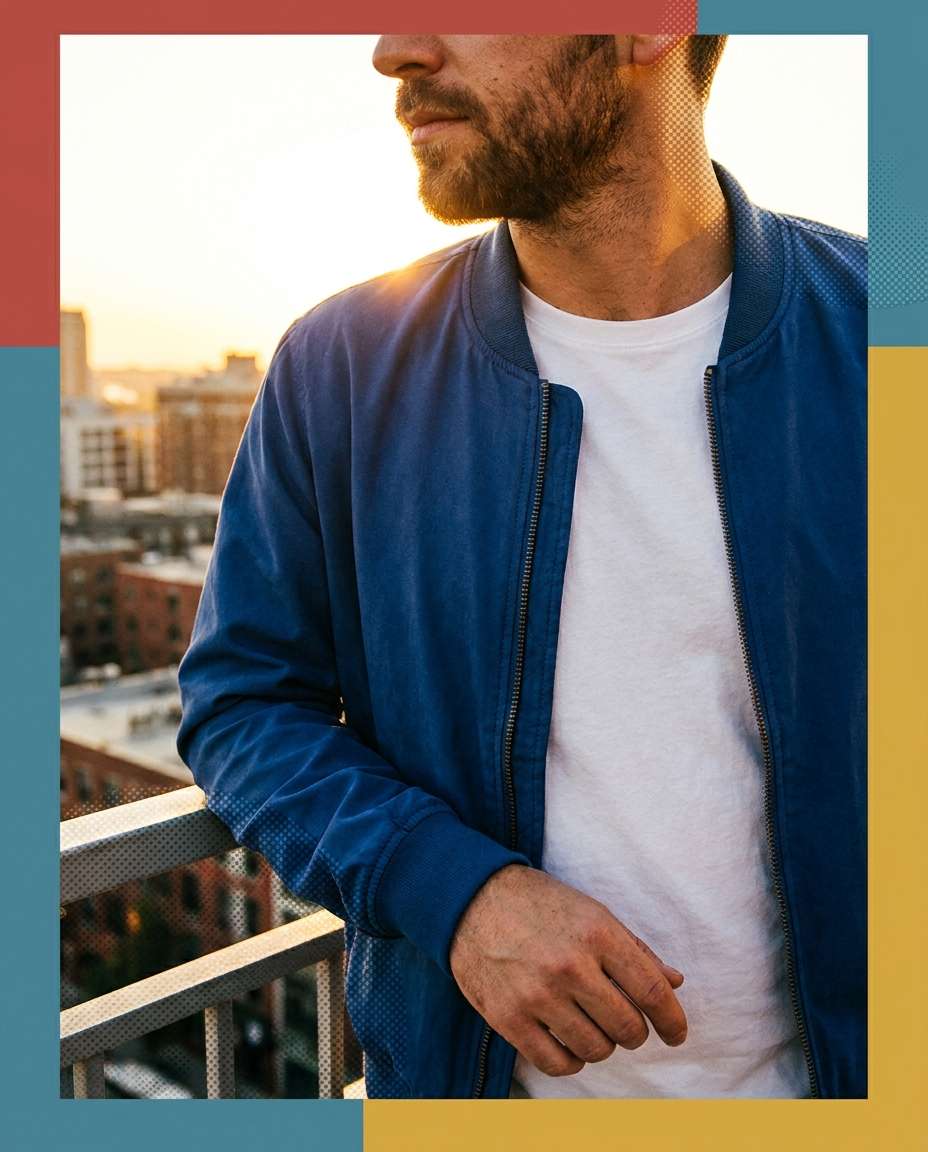 rooftop sunset photo