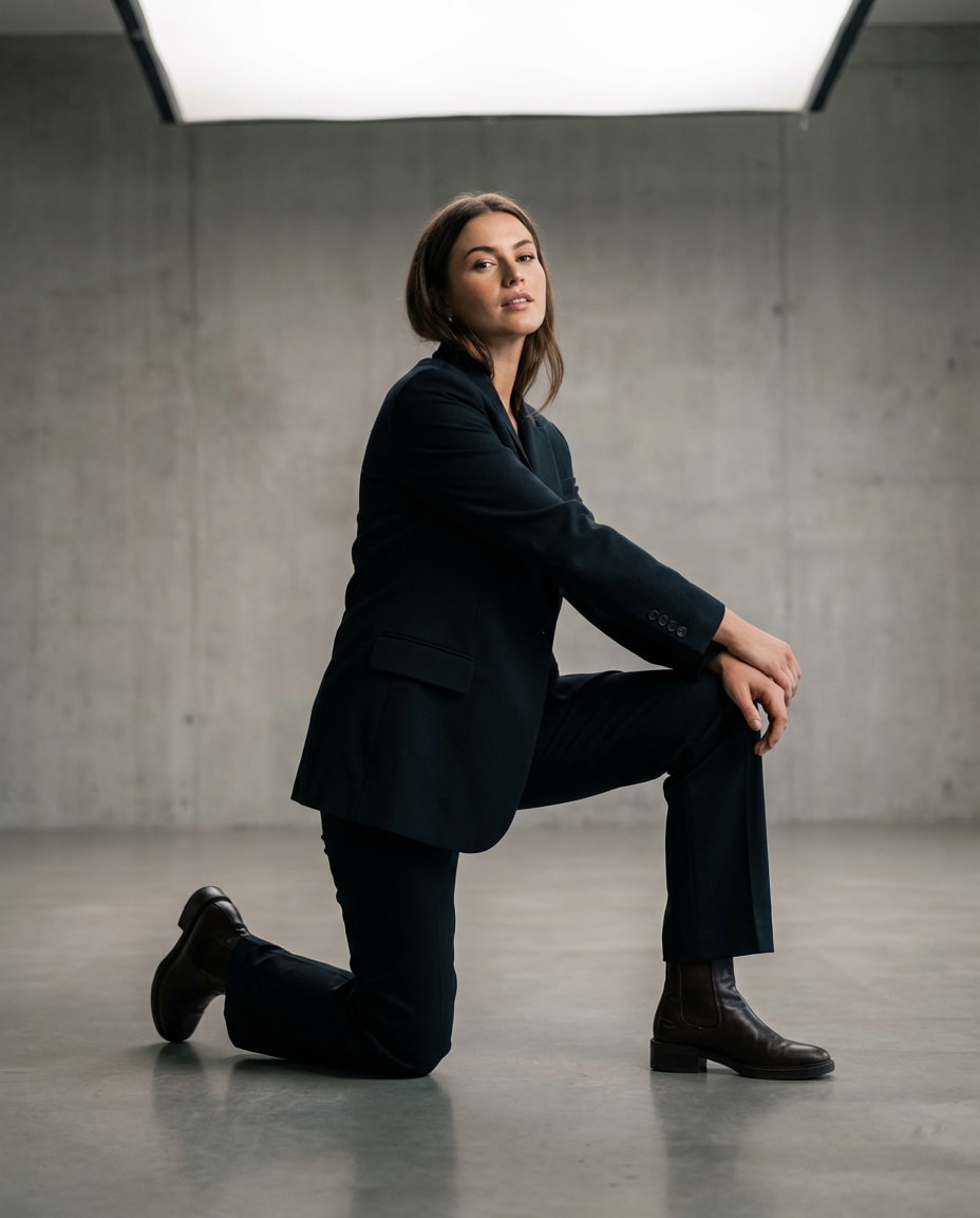 kneeling proposal angle photo