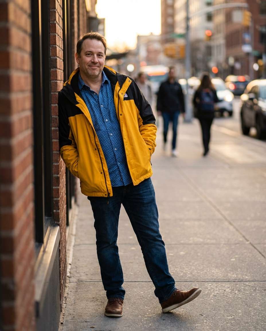 casual hands pockets photo