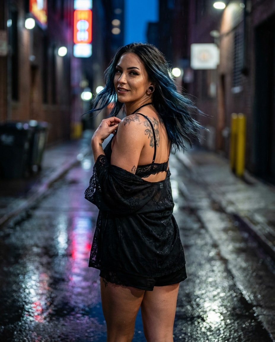 over shoulder turn photo