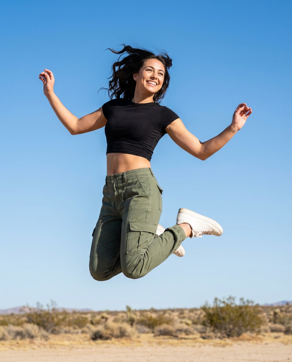 mid jump freeze photo