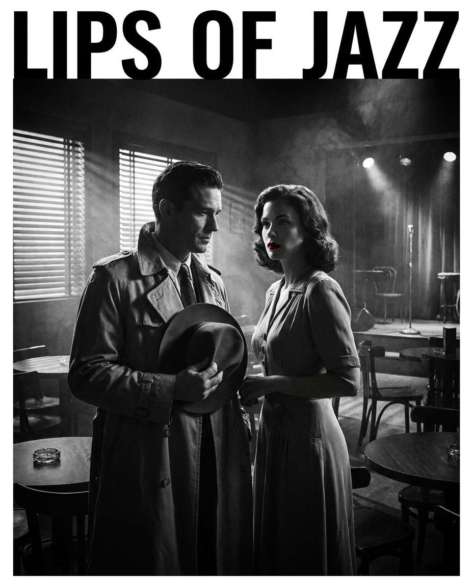vintage film noir romance photo