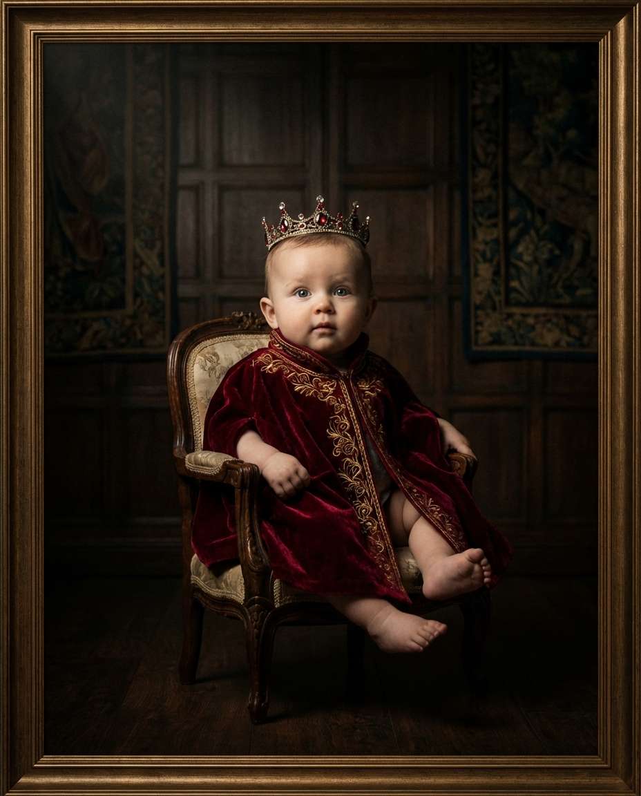 royal portrait painting look photo