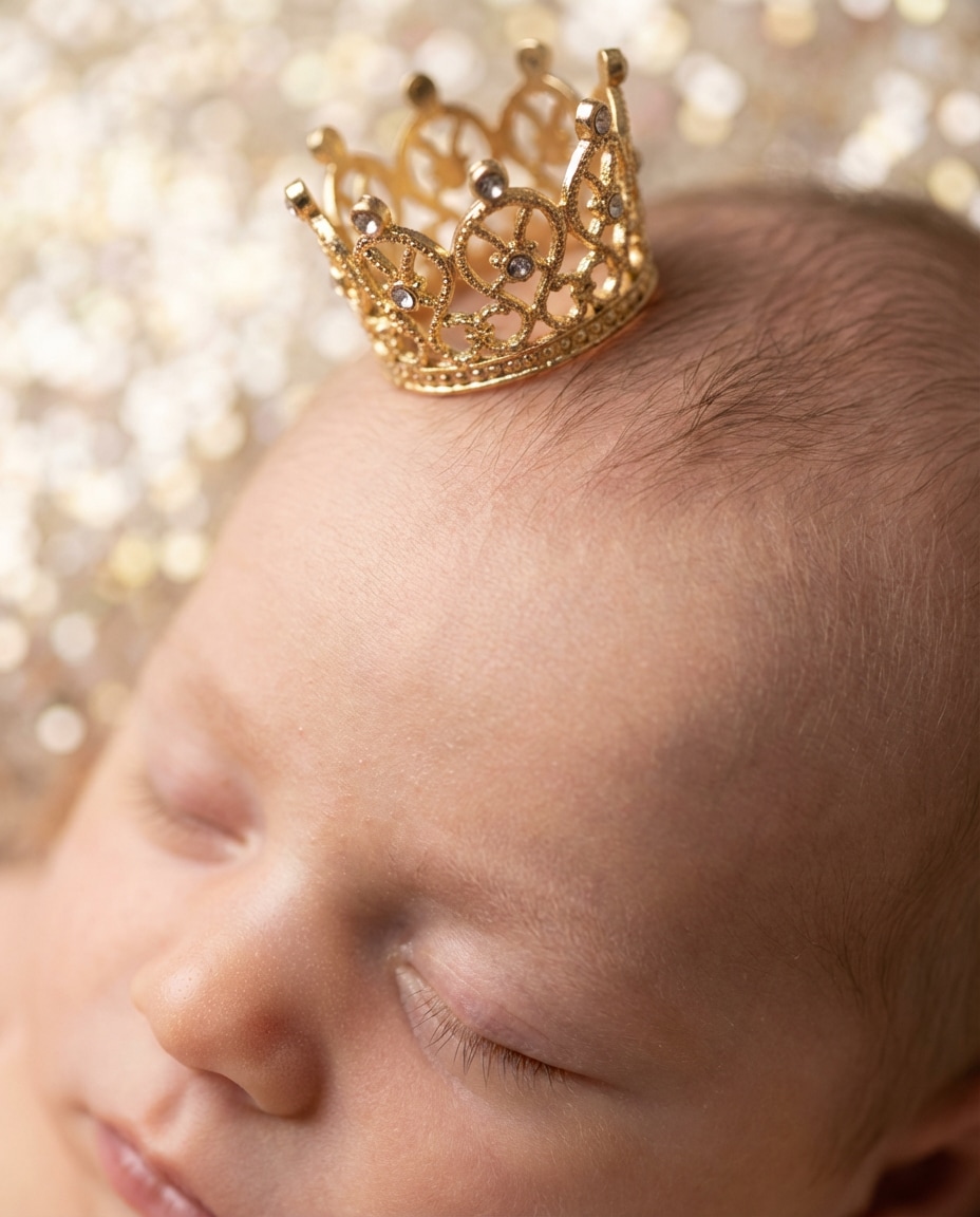golden crown macro photo