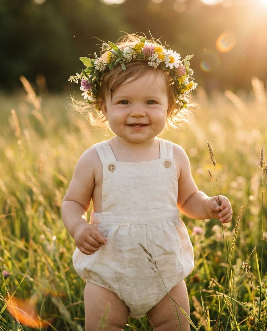flower crown meadow photo
