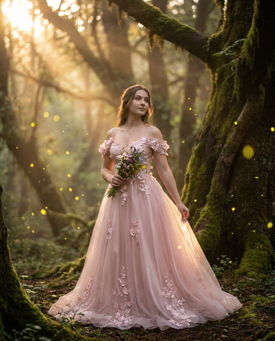 enchanted forest glow photo