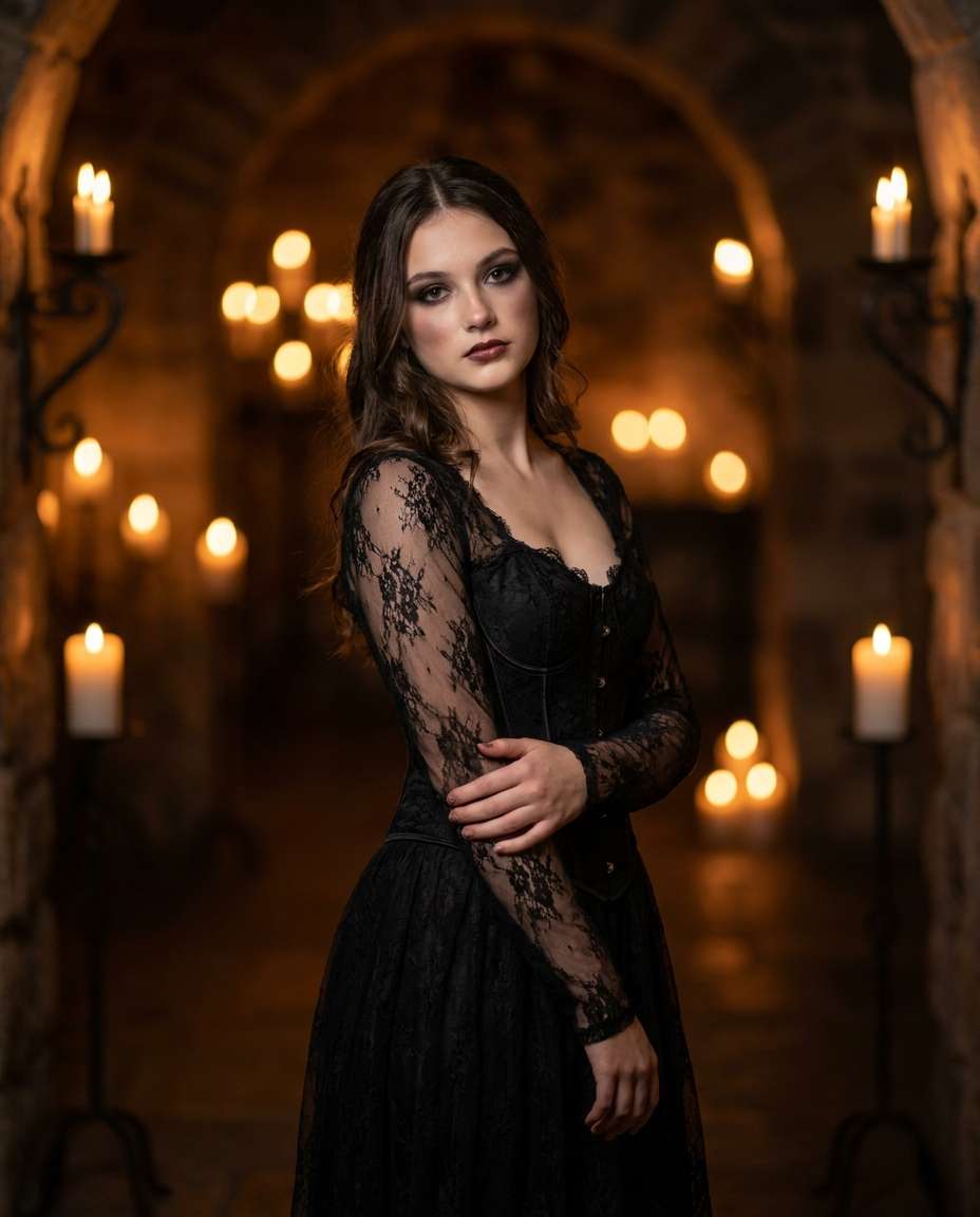 goth glam lace photo