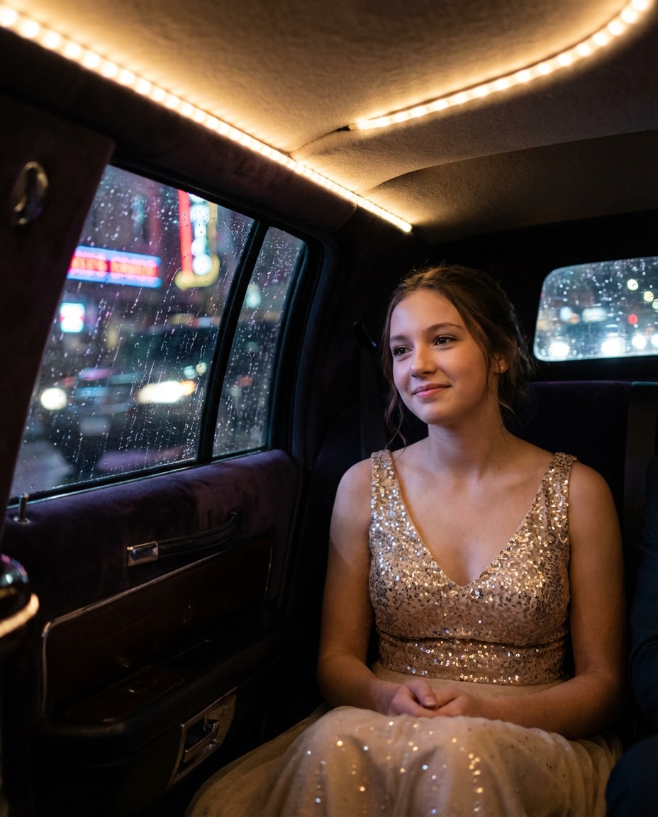 limo window glow photo