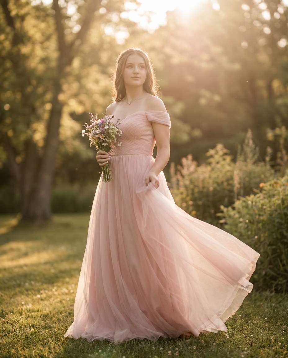 soft pastel tulle photo