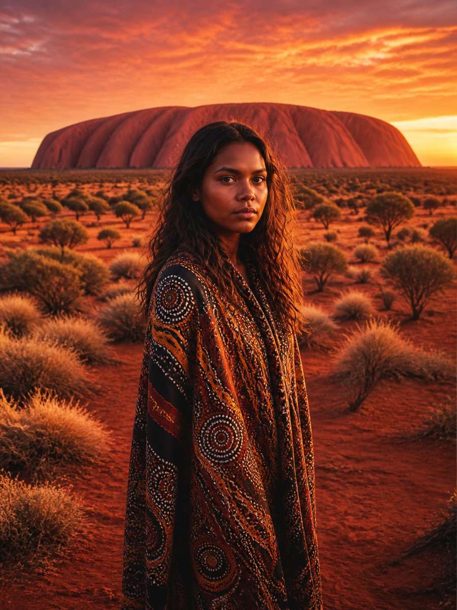 Uluru Sunset Portrait Edit photo
