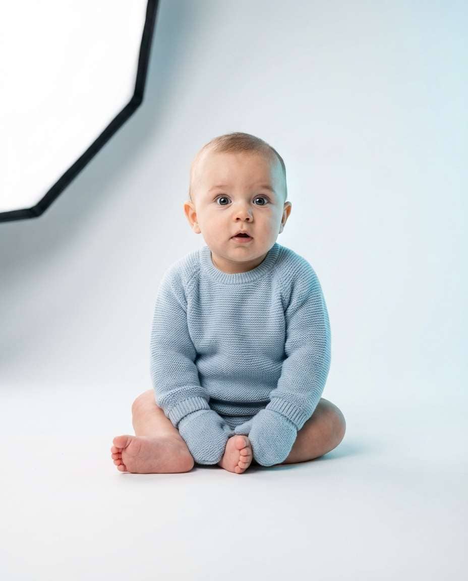 icy blue studio photo