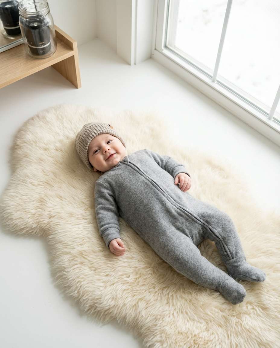 faux fur rug cozy photo