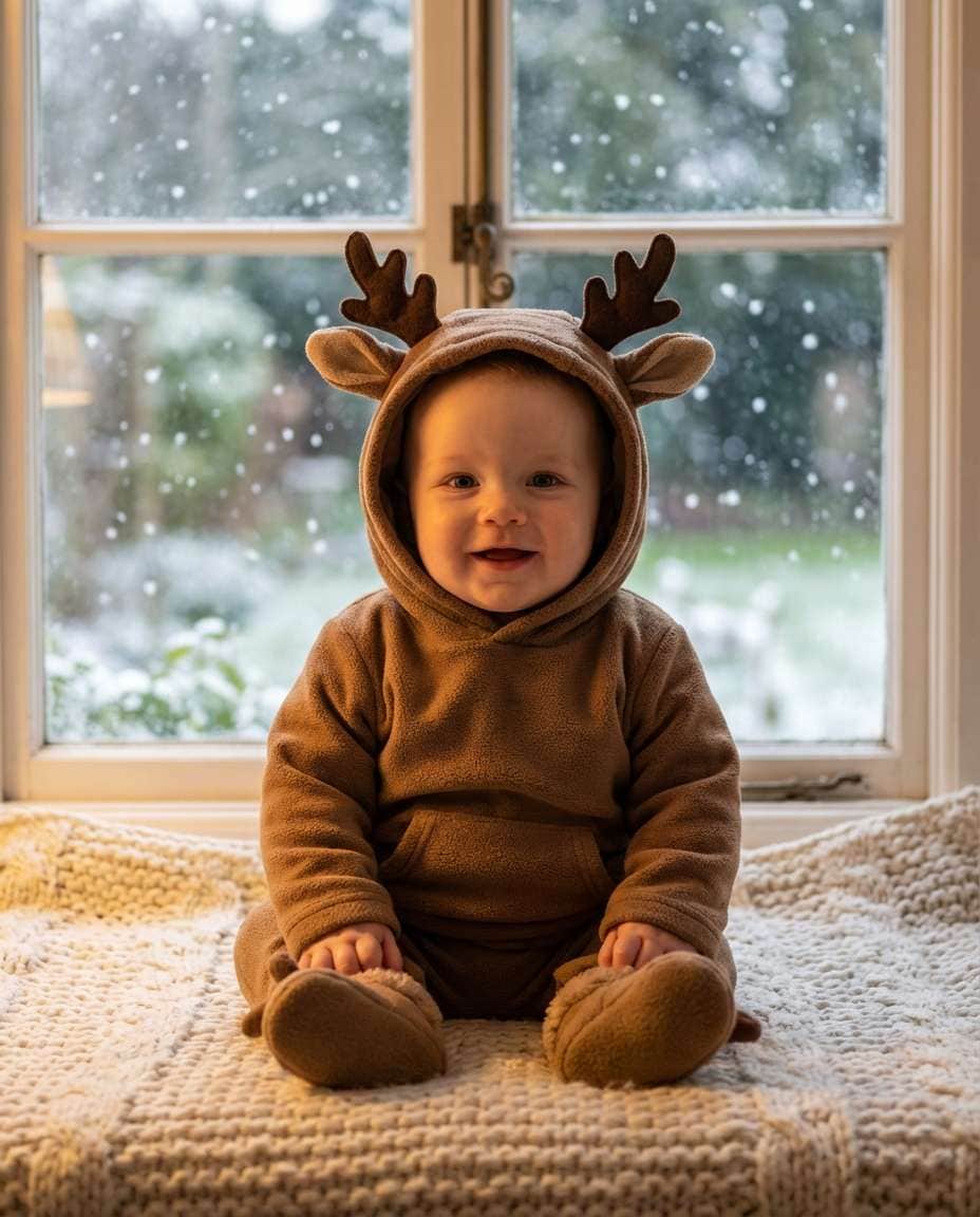 tiny reindeer outfit photo