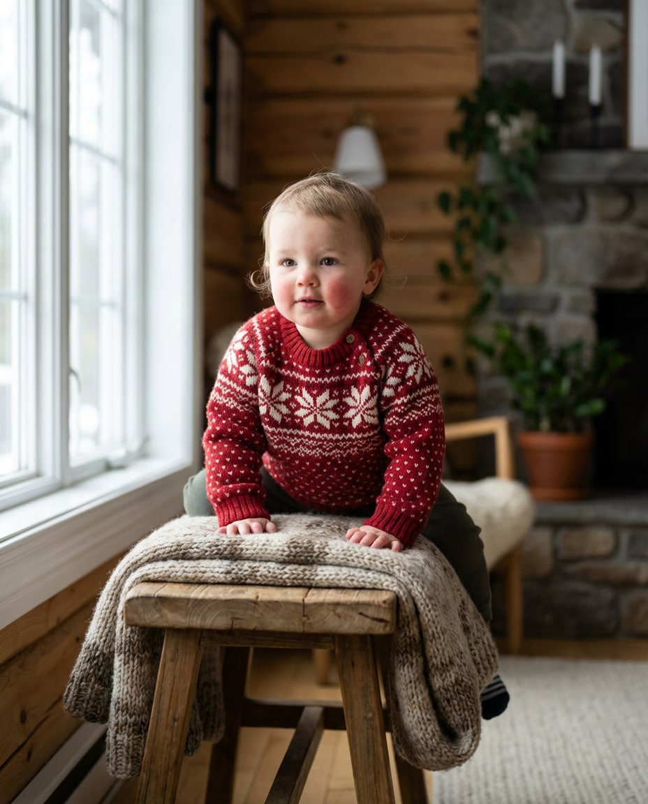 nordic pattern sweater photo