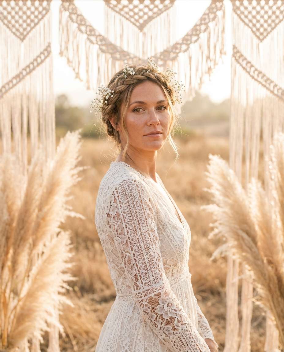boho lace and braids photo