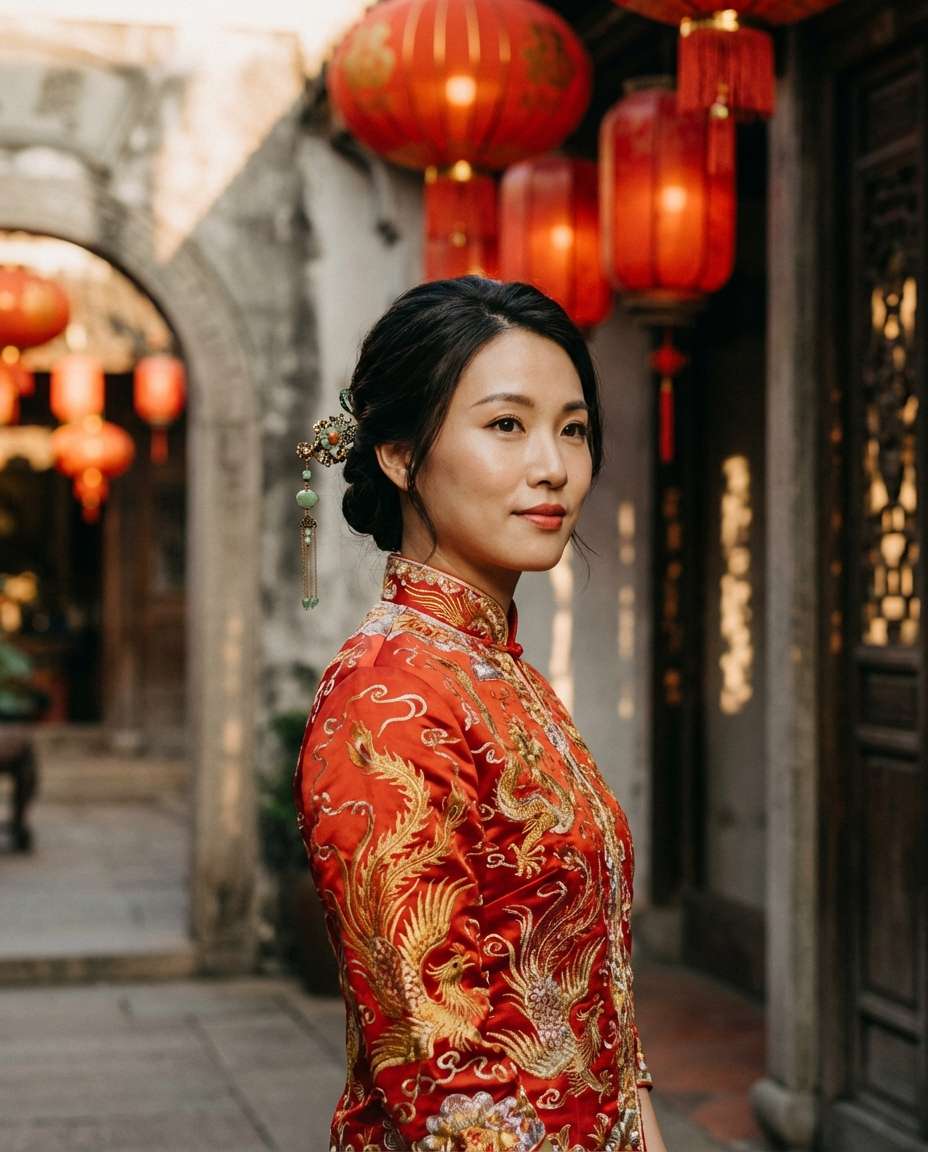 traditional chinese qipao photo